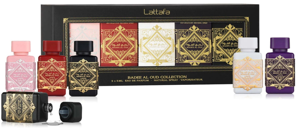 Lattafa/Badee al Oud Mini Collection 5 ml 5pcs Gift Perfume Drops