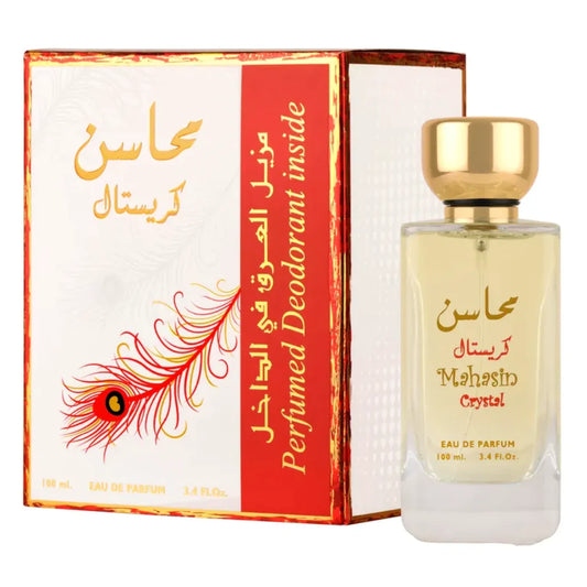 Lattafa Parfum Mahasin Crystal RED + Déodorant Eau de Parfum 100 ml