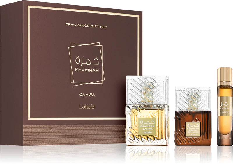 Lattafa Khamrah Qahwa Gift Set