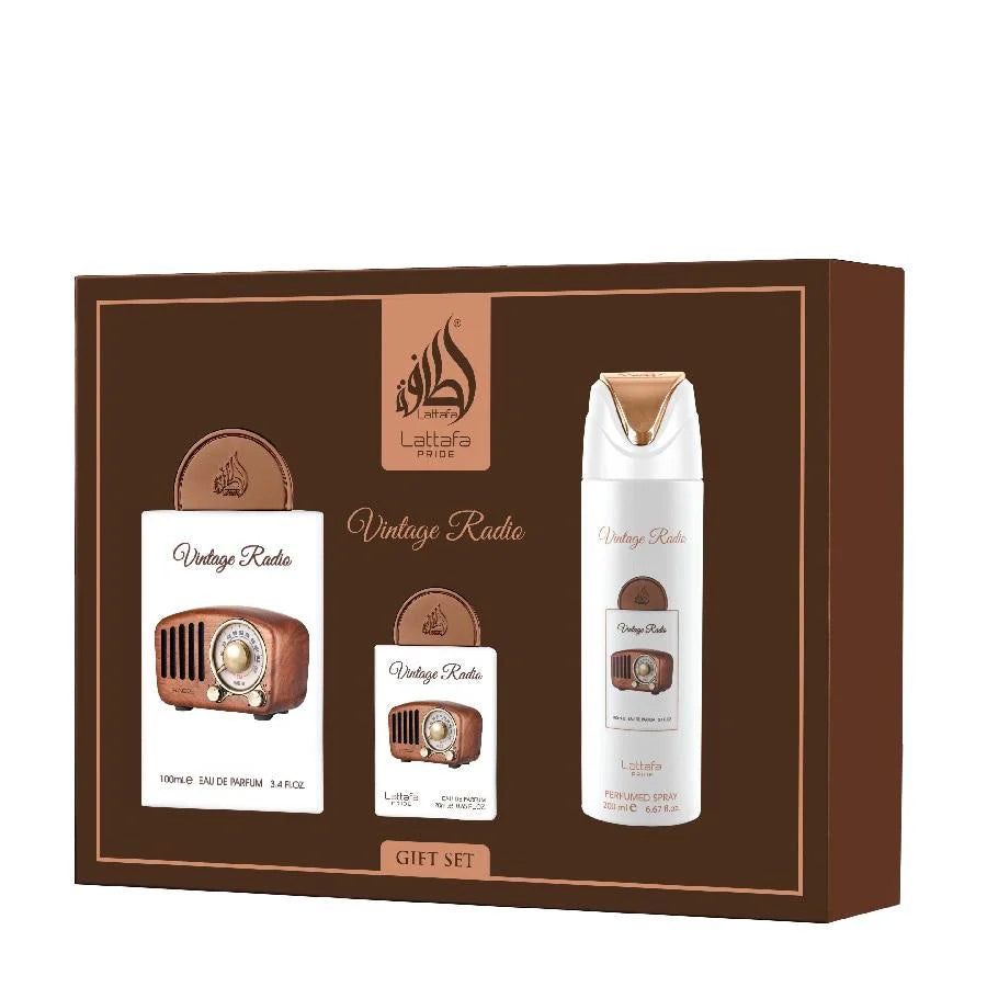 Lattafa Pride/Giftset Radio Vintage Eau de Parfum +Deo