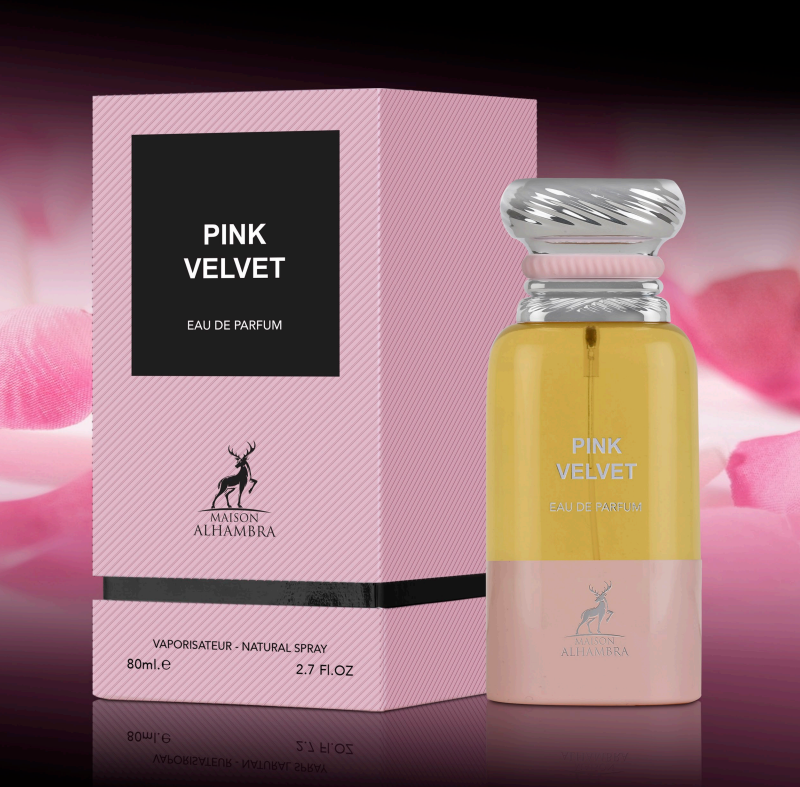 Maison Alhambra Perfume Pink Velvet (Rose Petals)  Eau de PARFUM 80 ML (XL)