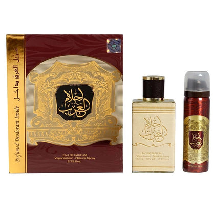 Ard Al Zaafaran Perfume Ahlam Al Arab Eau de Parfum 80ml+ Deo