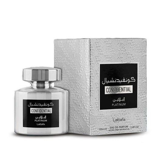 Lattafa Perfume Confidential Platinum Eau de Parfum 100ml