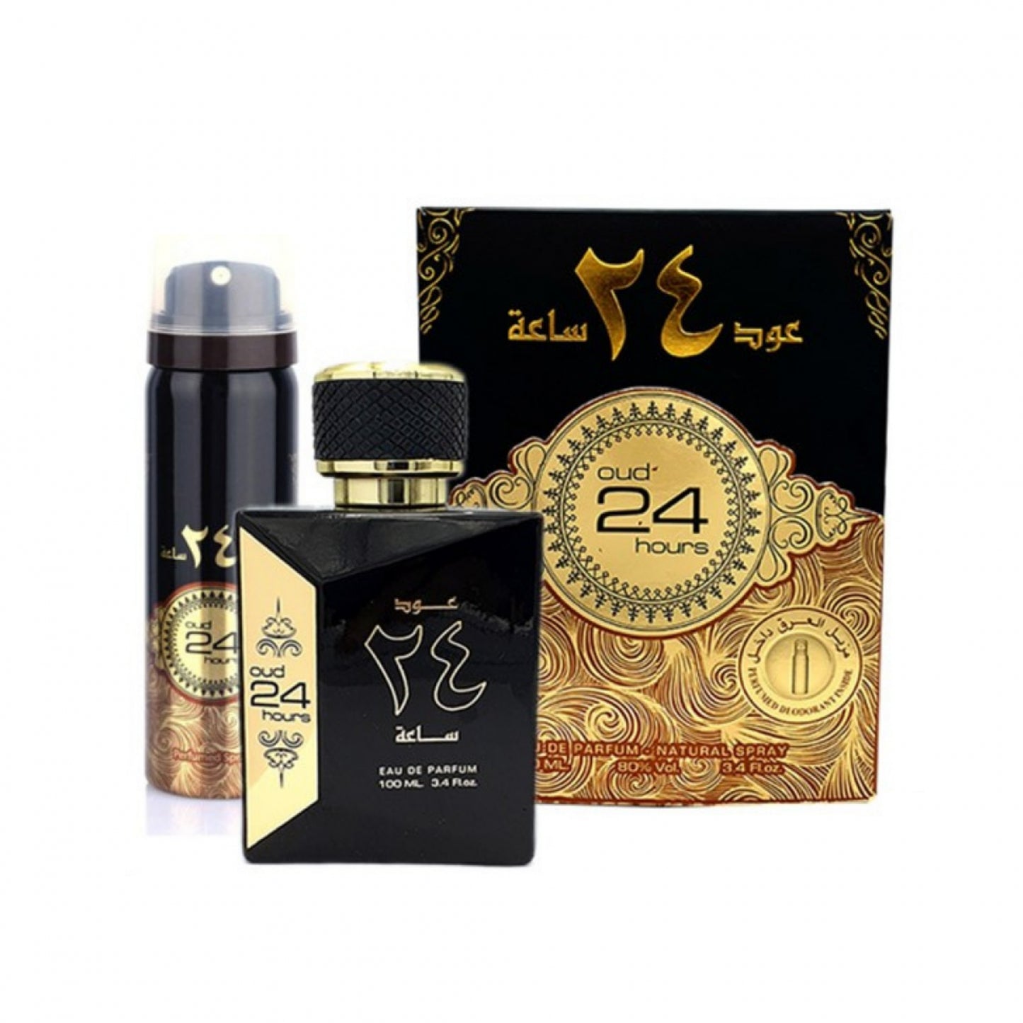 Ard Al Zaafaran Perfume Oud 24 Hours Eau de Parfum 100ml + Deo Geschenk