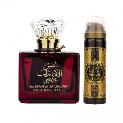 Ard Al Zaafaran Perfume Shams Al Emarat Khususi Eau de Parfum 100ml + Deo